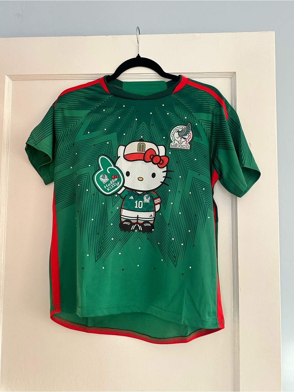 Mexico Green Hello Kitty Soccer Jersey